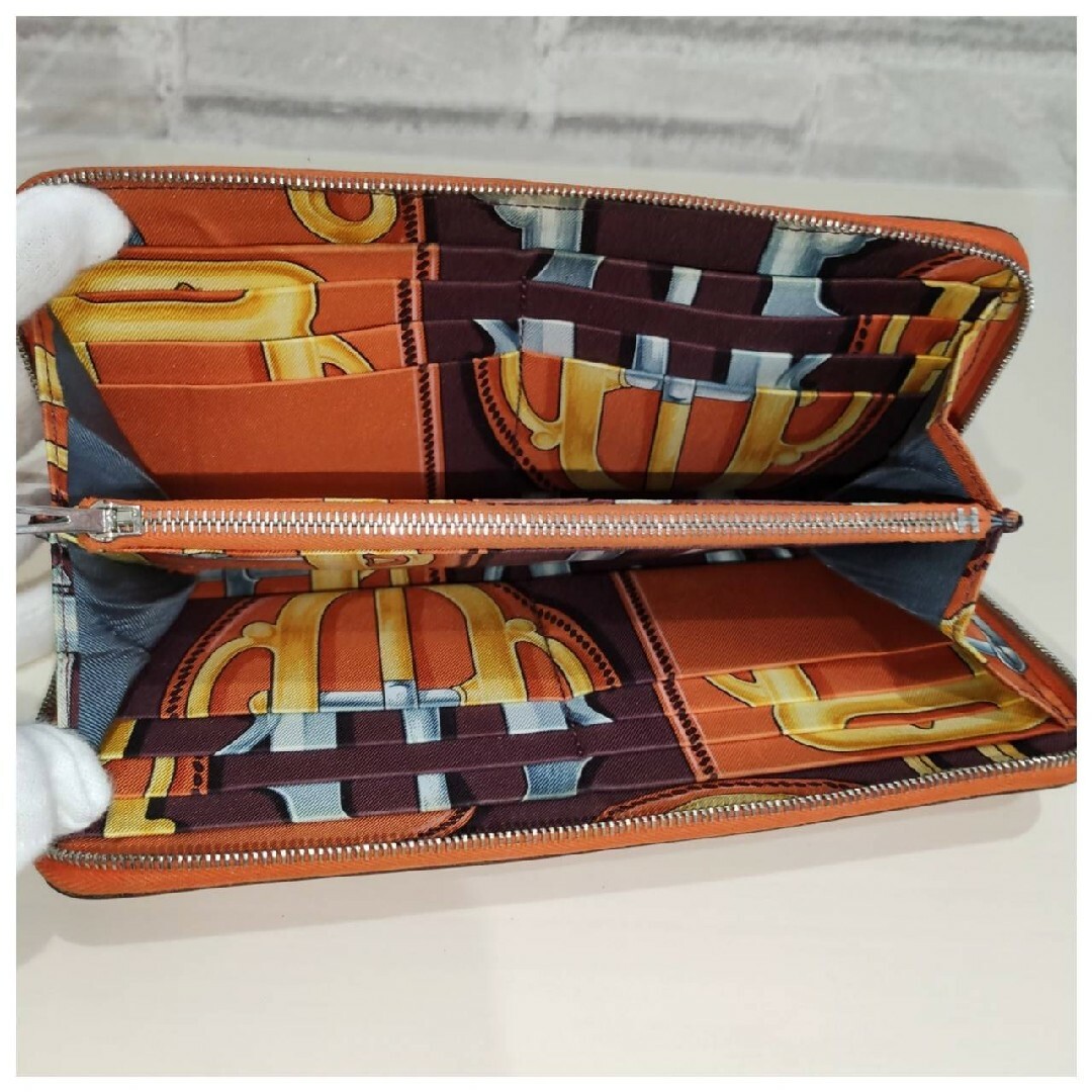 Hermes   エルメス アザップ シルクイン ラウンドファスナー 長財布 超