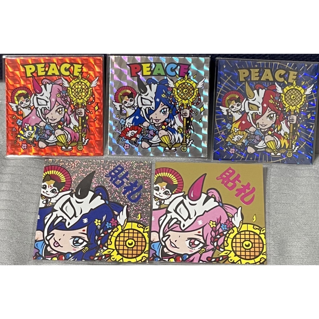 PEACE ピース 貼札 金 まんだらけ さん家祭り シール