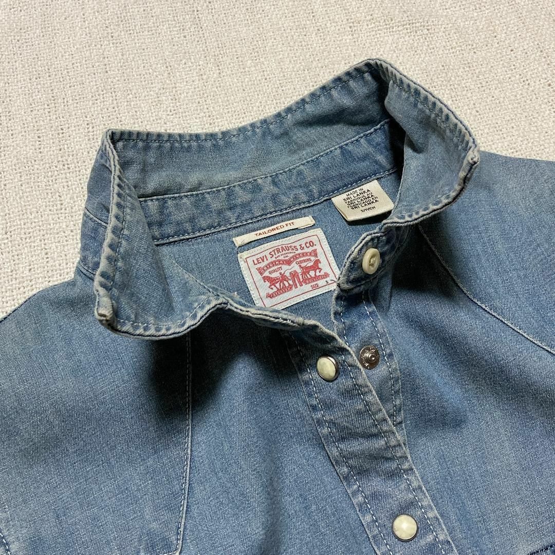 【お好きな方に♡】　LEVI'S　長袖デニムシャツ　大人シルエット　S