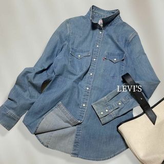 リーバイス(Levi's)の【古着お好きな方に♡】　LEVI'S　長袖デニムシャツ　大人シルエット　S(シャツ/ブラウス(長袖/七分))