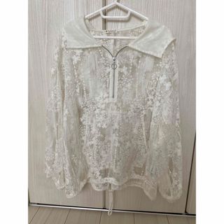 Axes femme  アクシーズファム　パーカー　バックドットレース　美品