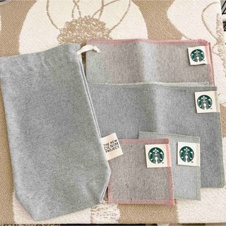 スターバックスコーヒー(Starbucks Coffee)のスターバックスコーヒー　アップサイクルコットングッズ 5点(テーブル用品)