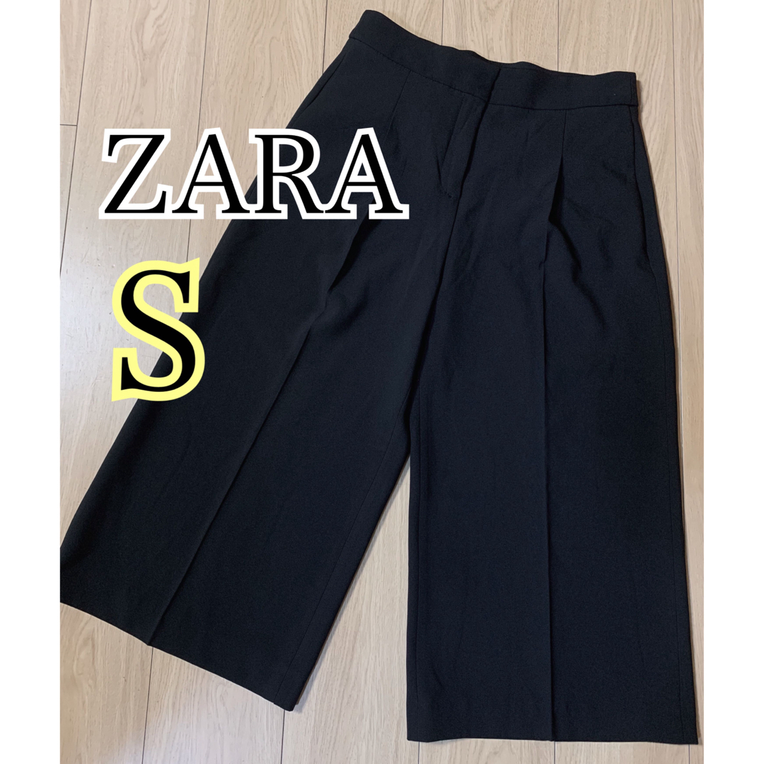 ZARA ザラ ワイドパンツ スラックス ブラック S