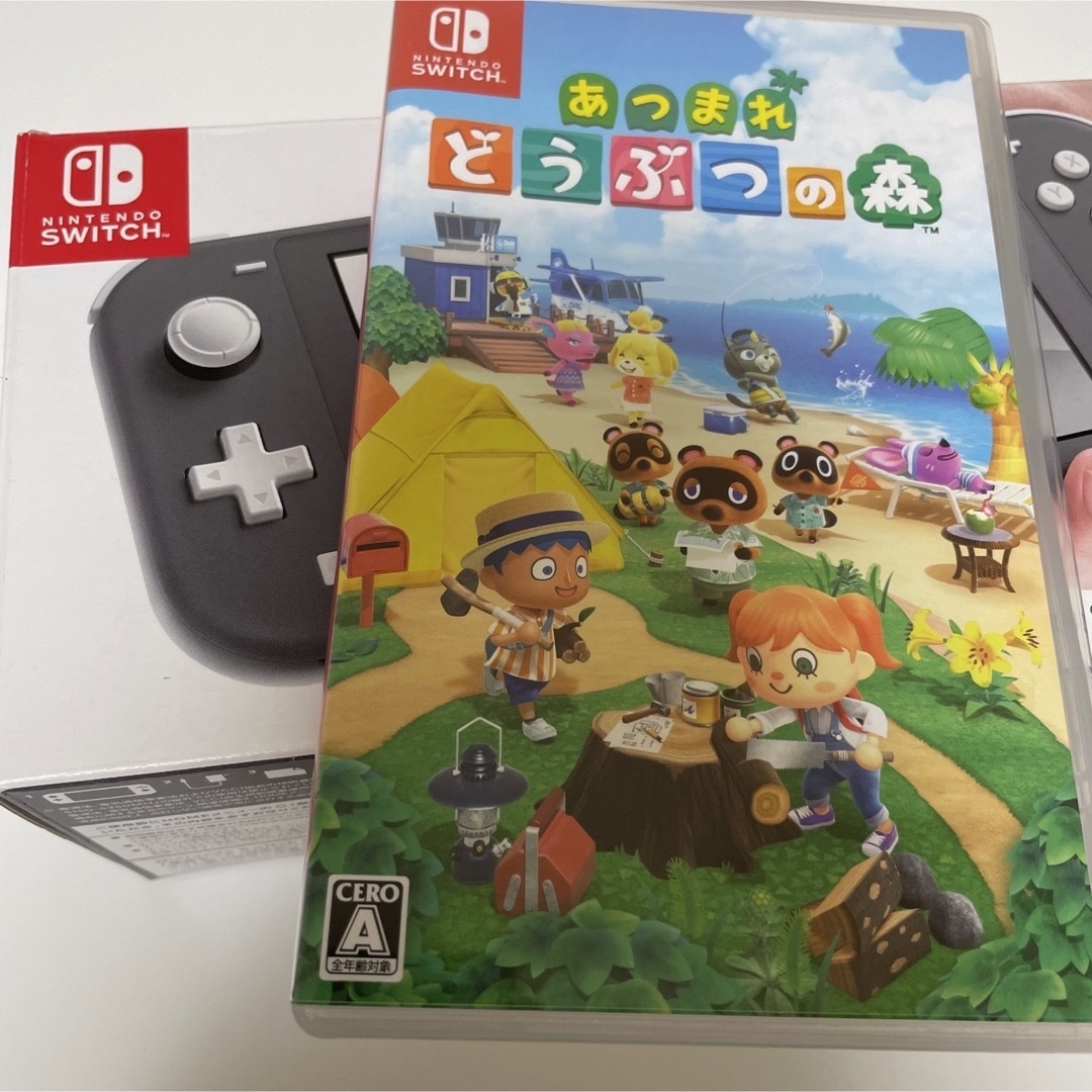 Nintendo Switch(ニンテンドースイッチ)のNintendo Switch Lite あつまれどうぶつの森 セット売り エンタメ/ホビーのゲームソフト/ゲーム機本体(家庭用ゲーム機本体)の商品写真