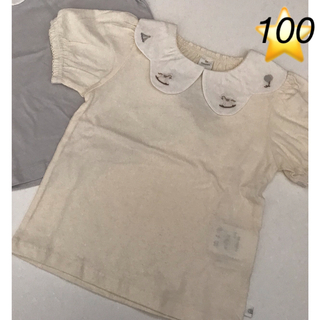 バースデイ(バースデイ)のバースデイ　コトリ　新品　タグ付き　100 女の子　Tシャツ　刺繍(Tシャツ/カットソー)