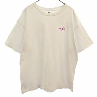 エックスガール(X-girl)のエックスガール プリント 半袖 Tシャツ 2 ホワイト X-girl レディース 【中古】  【230716】 メール便可(Tシャツ(半袖/袖なし))