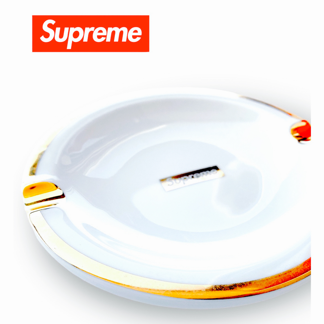 Supreme(シュプリーム)のSupreme／ Gold Trim Ceramic Ashtray 灰皿　 インテリア/住まい/日用品のインテリア小物(灰皿)の商品写真