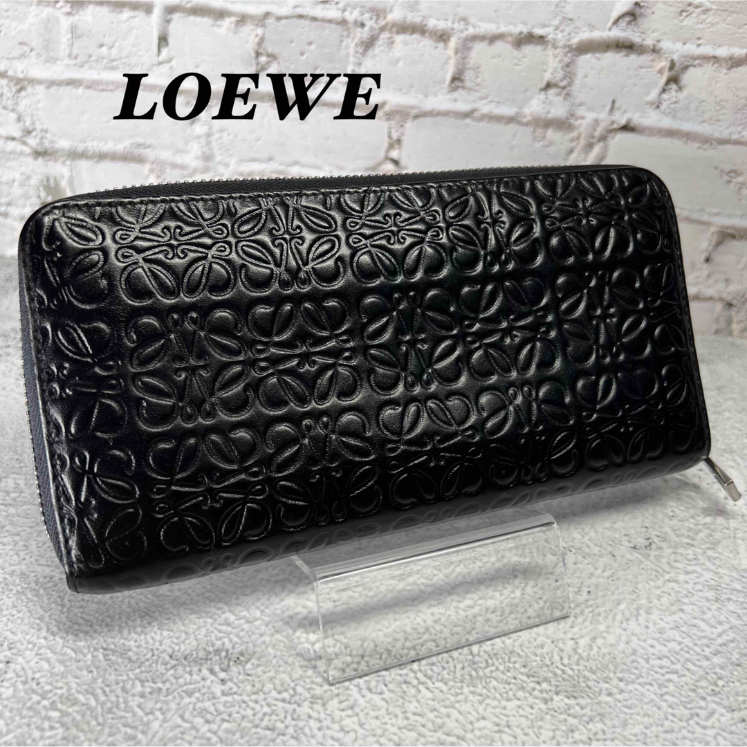 ロエベ LOEWE リピート アナグラム 長財布 ラウンドファスナー ...