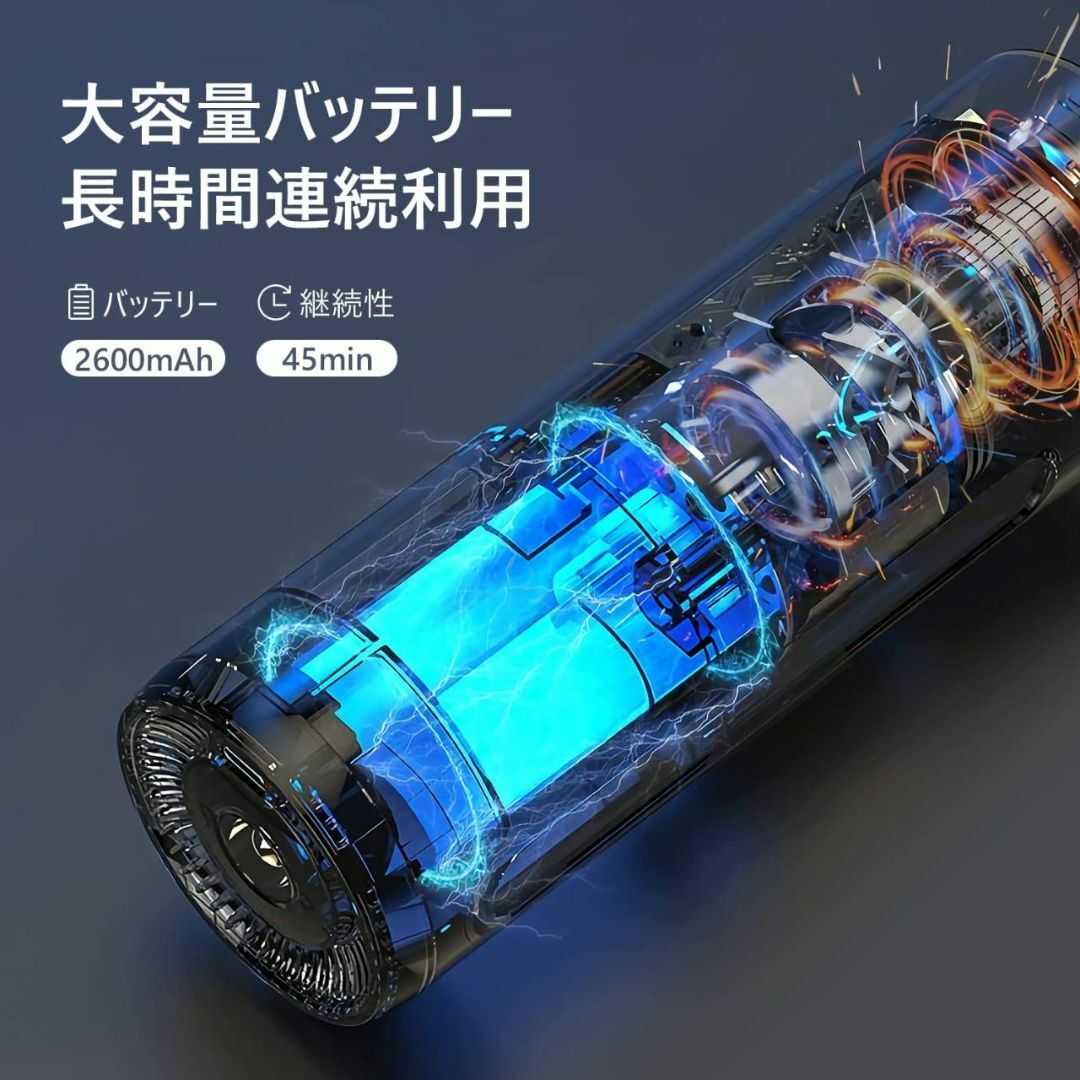 コードレスで乾湿両用のハンディクリーナー、強力な吸引力搭載の通販
