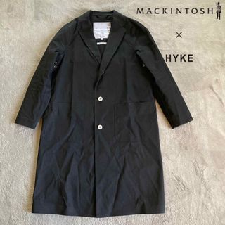 マッキントッシュ(MACKINTOSH)の希少　MACKINTOSH × HYKE  コラボ ゴム引きチェスターコート(チェスターコート)