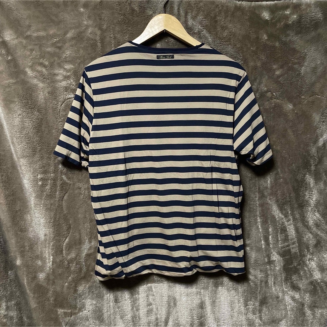 希少 日本製 HAVERSACK ATTIRE リバーシブルTシャツ ボーダー