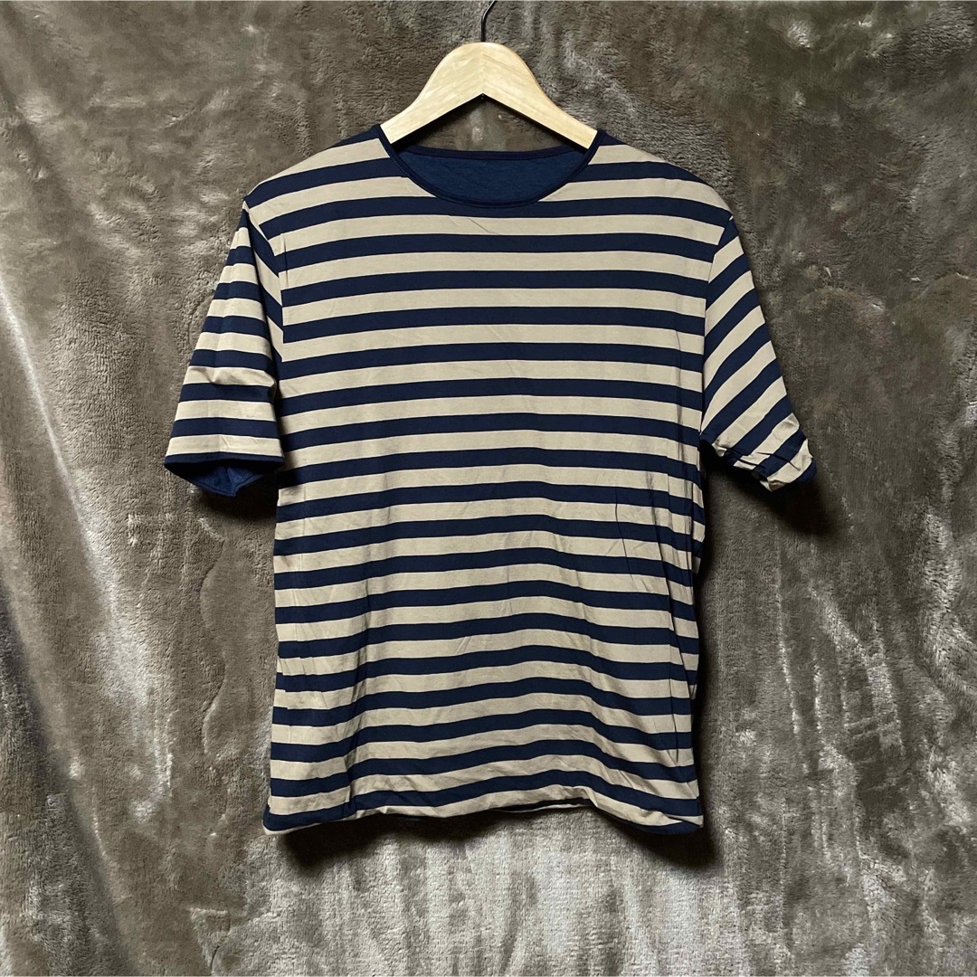 希少 日本製 HAVERSACK ATTIRE リバーシブルTシャツ ボーダー
