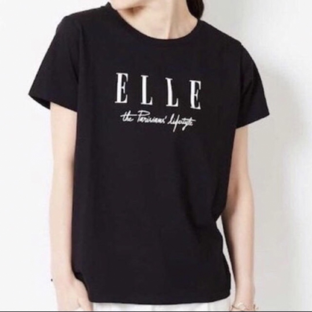 ELLE(エル)のELLE ロゴ Tシャツ エル レディースのトップス(Tシャツ(半袖/袖なし))の商品写真