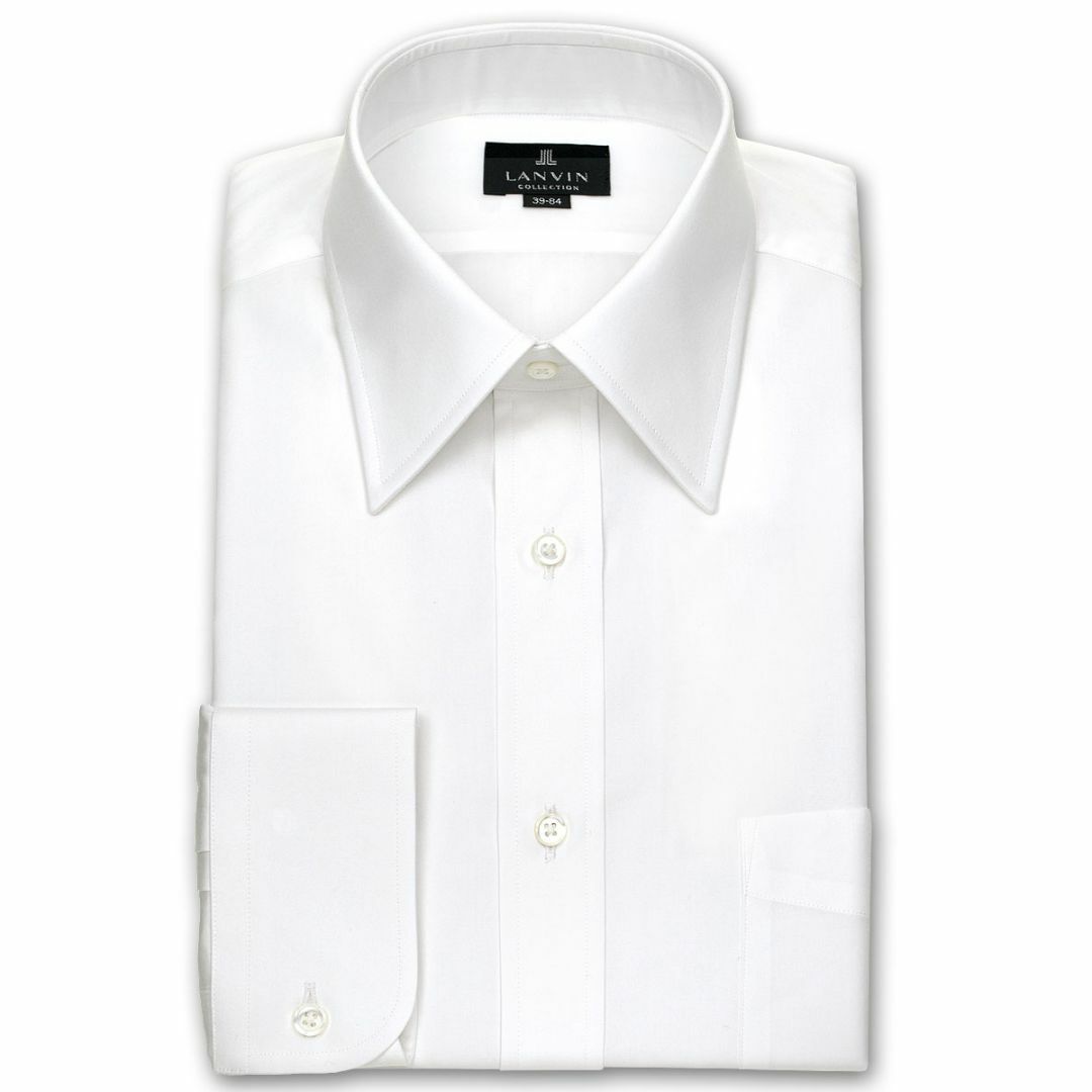 435新品LANVIN長袖レギュラーカラーワイシャツ39-82￥12100日本製