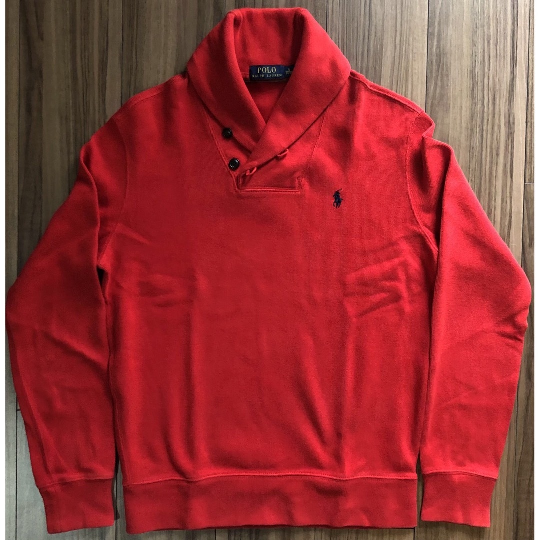 POLO RALPH LAUREN(ポロラルフローレン)のPoloRalphLaurenラルフローレンショールカラートレーナーSサイズ美品 メンズのトップス(スウェット)の商品写真