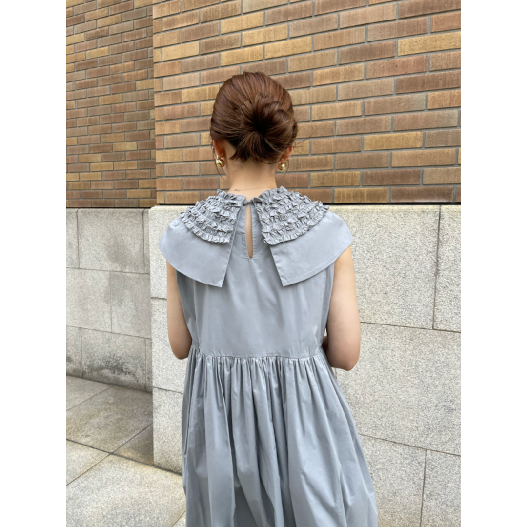 新作♪ HYEON cabbage onepiece gray ロングワンピース 4