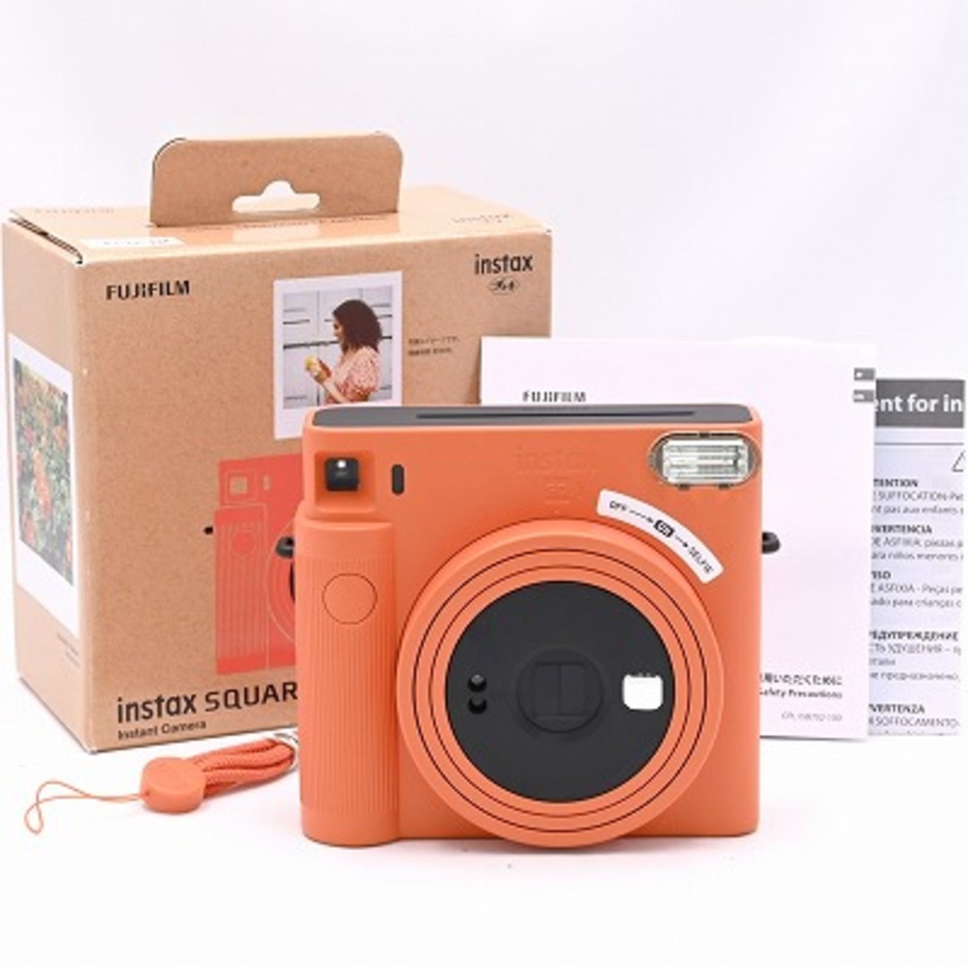 FUJIFILM インスタントカメラ SQ1 オレンジカメラ