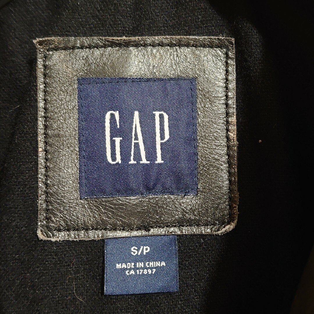 GAP(ギャップ)の★新品同様★GAP　ギャップM-65型レザージャケット　sizeＳ メンズのジャケット/アウター(レザージャケット)の商品写真