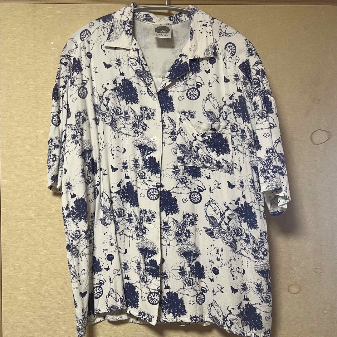 ScoLar(スカラー)のscolar 柄シャツ レディースのトップス(シャツ/ブラウス(半袖/袖なし))の商品写真