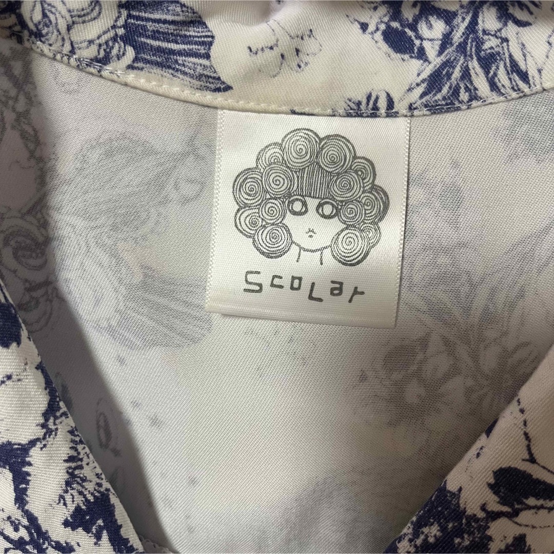 ScoLar(スカラー)のscolar 柄シャツ レディースのトップス(シャツ/ブラウス(半袖/袖なし))の商品写真