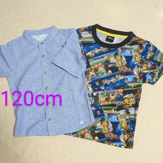 ミニオン(ミニオン)の【120cm】Tシャツ＆シャツセット(Tシャツ/カットソー)