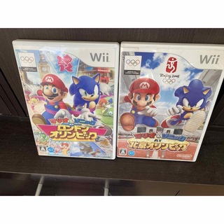 ウィー(Wii)のwii マリオ　オリンピック　2本セット(家庭用ゲームソフト)