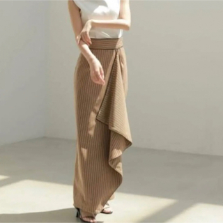 トゥデイフル(TODAYFUL)の【yuu様専用】louren stripe lace wrap skirt(ロングスカート)