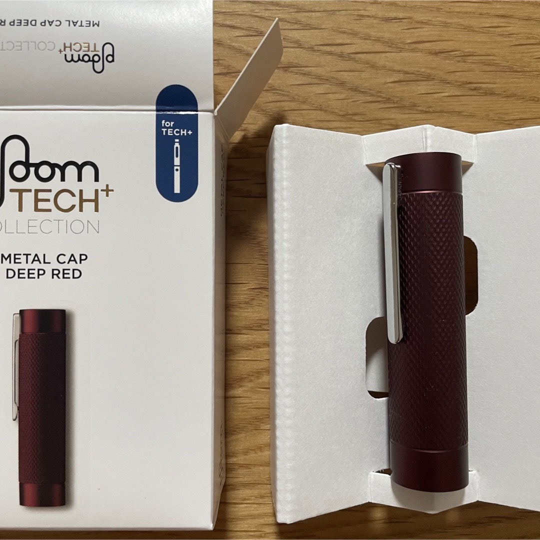 PloomTECH(プルームテック)のploom TECH + METAL CAP DEEP RED メンズのファッション小物(タバコグッズ)の商品写真