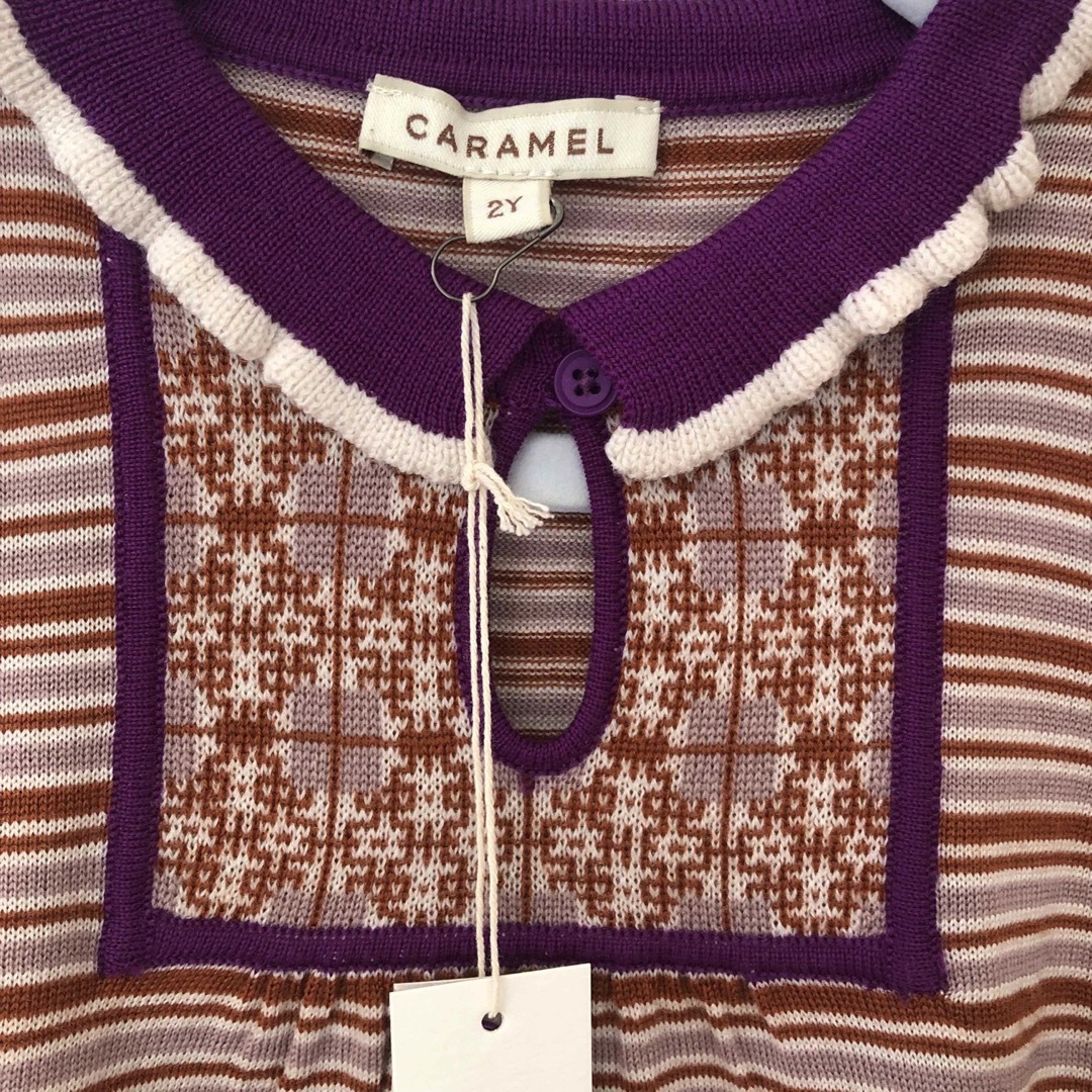 【美品】caramel  ニットワンピース　2Y