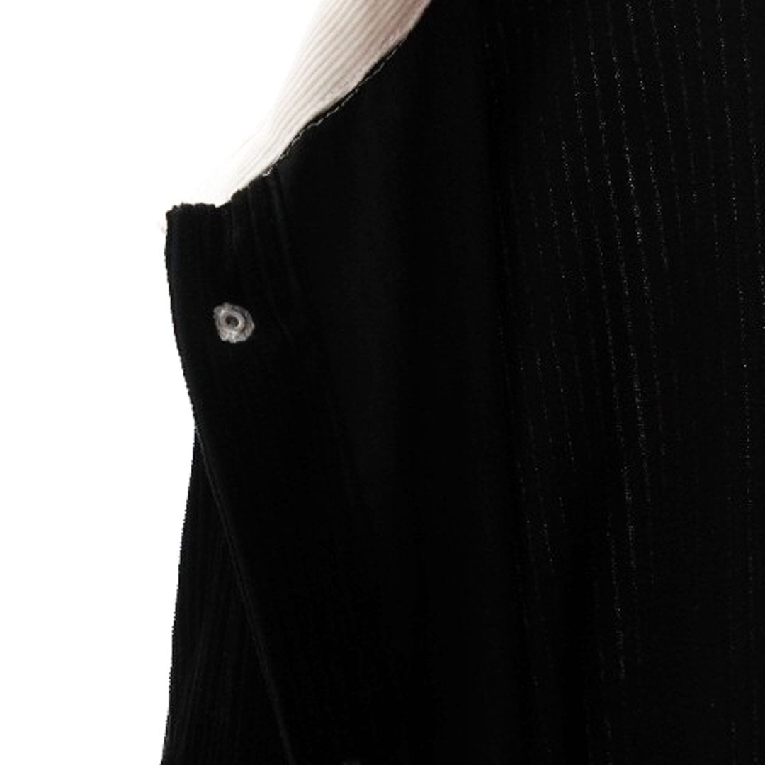 other(アザー)のユニバーサルオーバーオール ジャケット コーデュロイ ロゴ 無地 黒 M メンズのジャケット/アウター(カバーオール)の商品写真