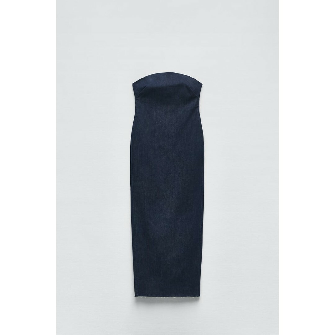 ZARA - ZARA ZW テーラード デニムワンピース Lサイズ デニムの ZARA - ZARA ZW テーラード デニムワンピース Lサイズ デニムの