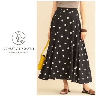 ビューティアンドユースユナイテッドアローズ(BEAUTY&YOUTH UNITED ARROWS)のビューティー&ユース リネンドットスカート(ロングスカート)