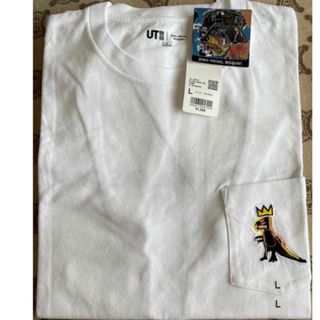 ユニクロ(UNIQLO)のUNIQLOバスキアTシャツＬ(Tシャツ/カットソー(半袖/袖なし))