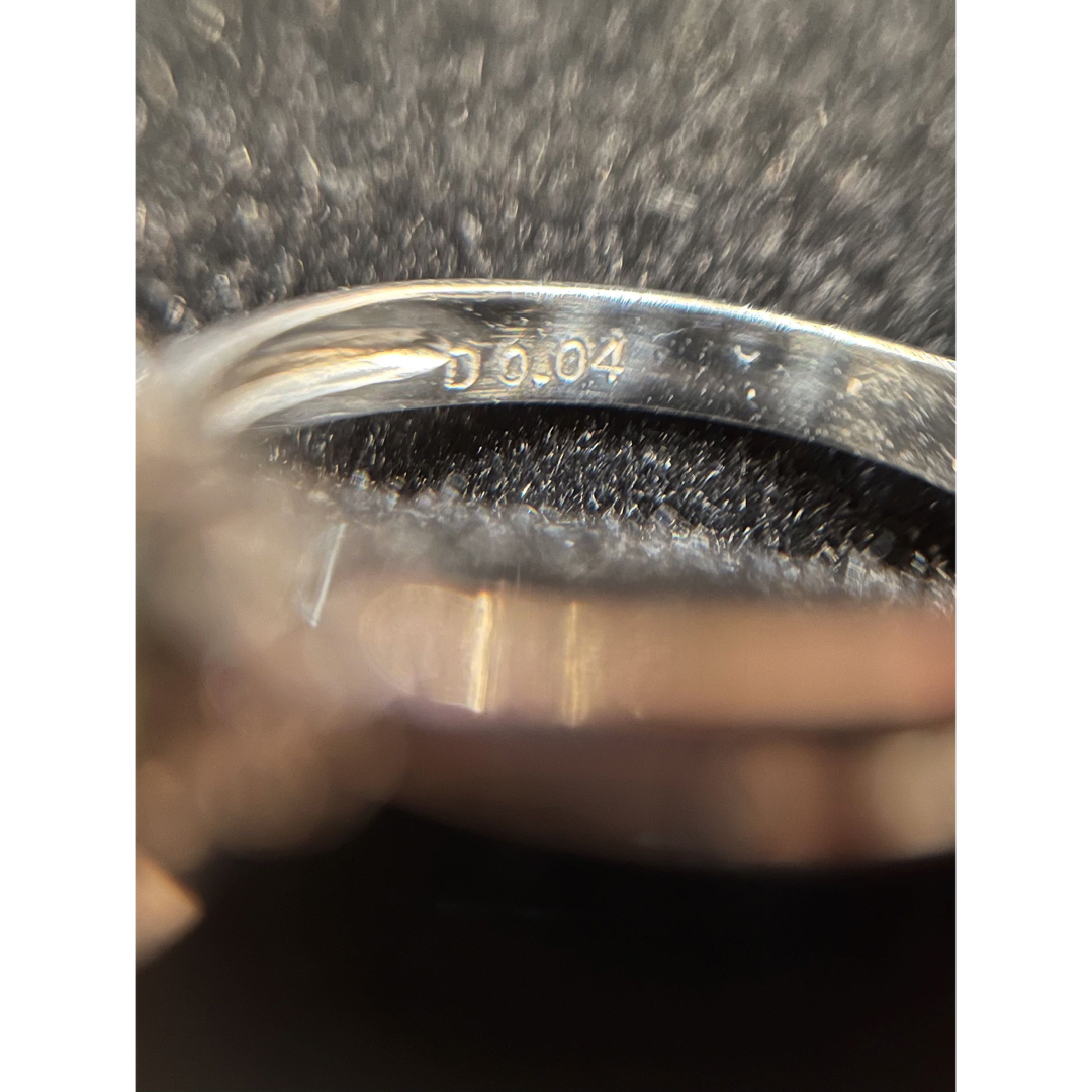 プラチナ　Pt900 パール　ダイヤ 0.04カラット　指輪  総重量5.1g
