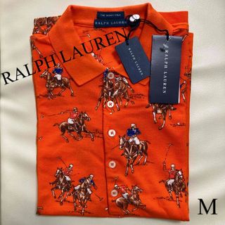 ラルフローレン(Ralph Lauren)の【新品・値札付】RALPH LAUREN ポロシャツ M オレンジ(ポロシャツ)