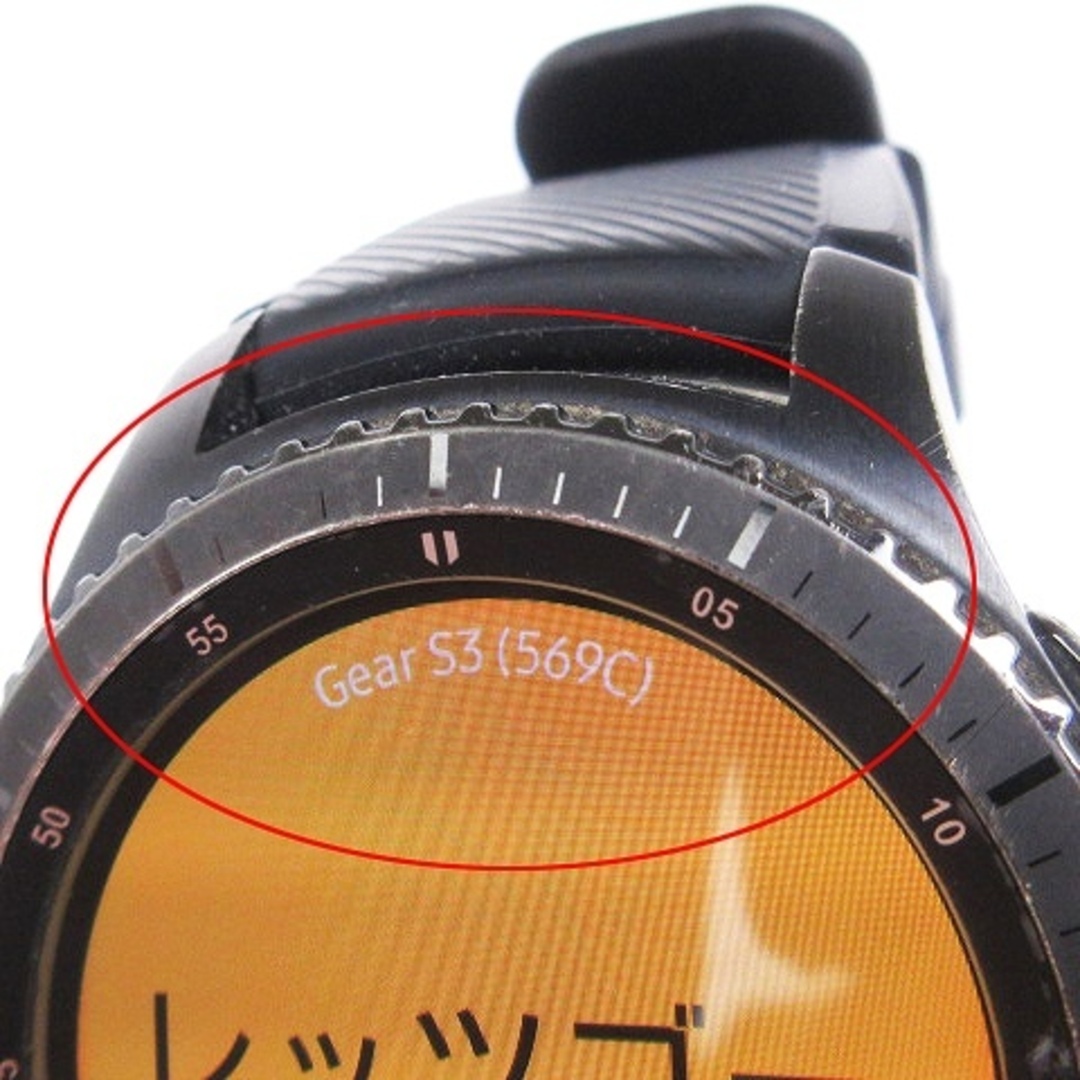 最安値
 可動品【Galaxy ギャラクシー ブラック/黒 [並行輸入品]- Gear GEAR S3 S3 Galaxy Gear Frontier FRONTIER スマートウォッチ S3 腕時計 黒 時計 5