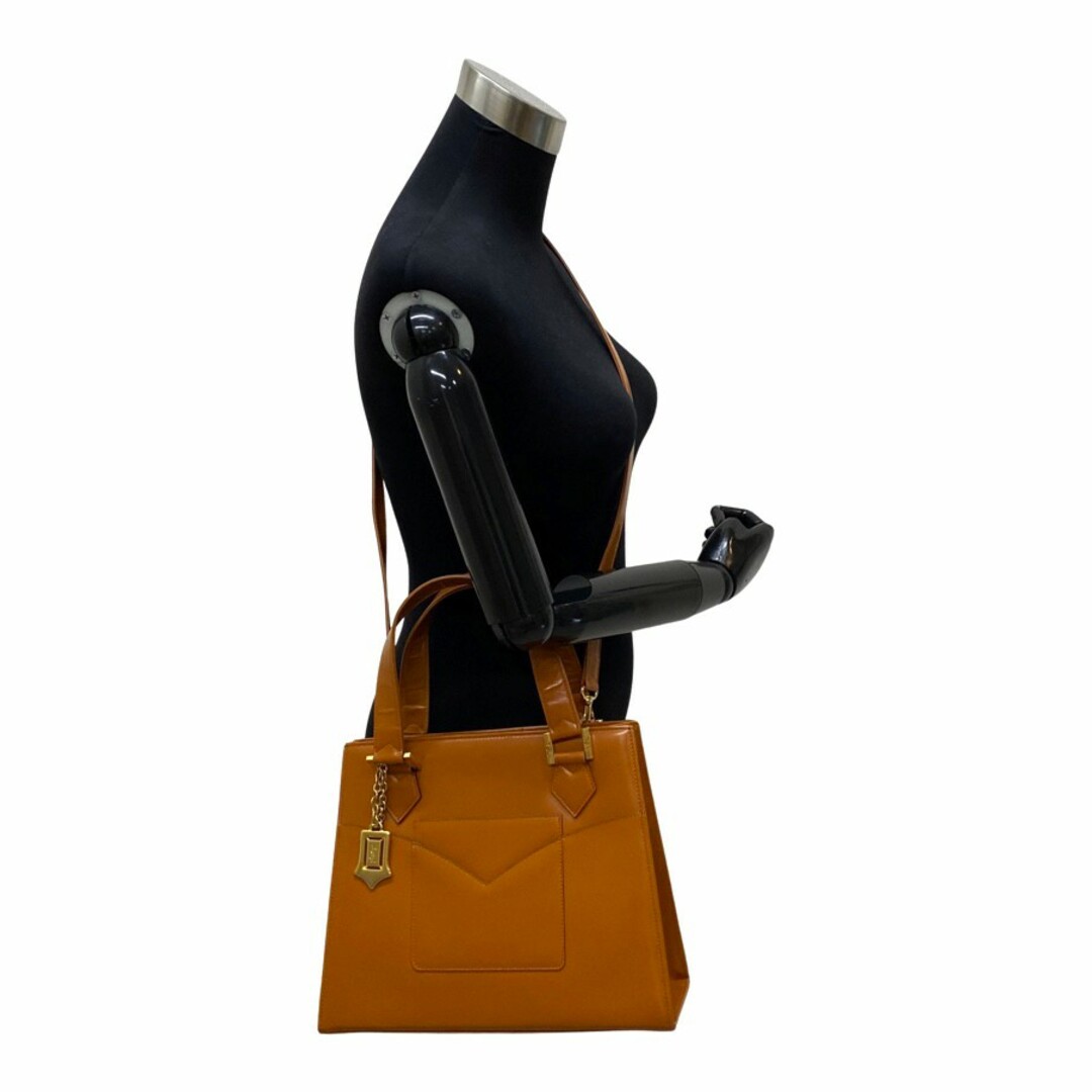 極美品 YVES SAINT LAURENT ロゴ金具 2WAYショルダーバッグ