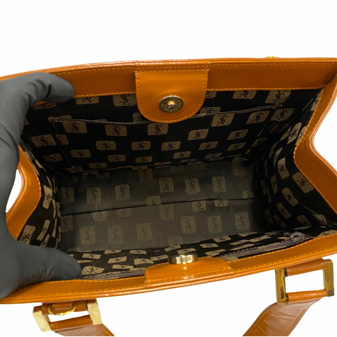 極美品 YVES SAINT LAURENT ロゴ金具 2WAYショルダーバッグ