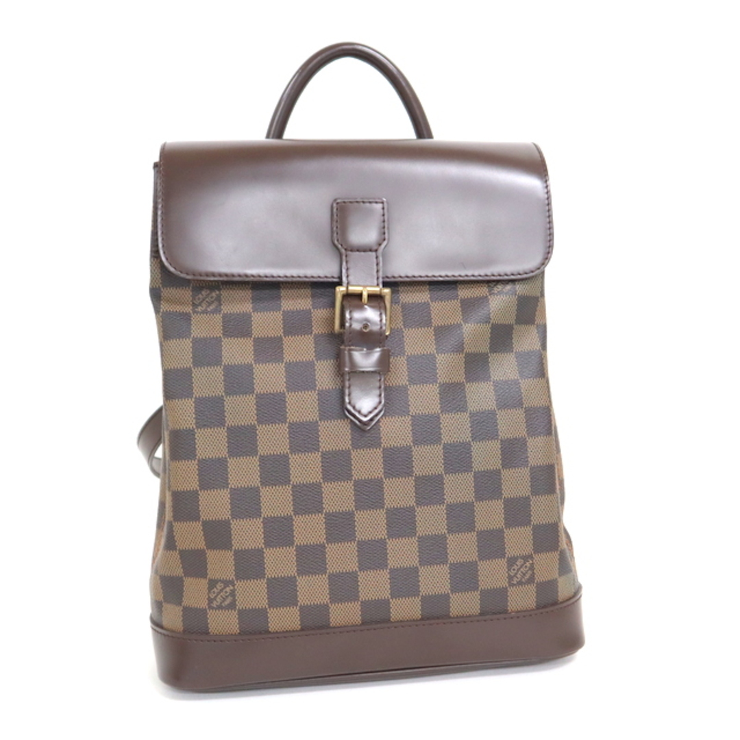 【LOUIS VUITTON】ルイヴィトン ソーホー リュックサック ダミエ ブラウン×ゴールド金具 N51132 /md13129tg