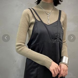 アメリヴィンテージ(Ameri VINTAGE)の【&g’aime】アンジェム サテンキャミソールワンピース(ロングワンピース/マキシワンピース)