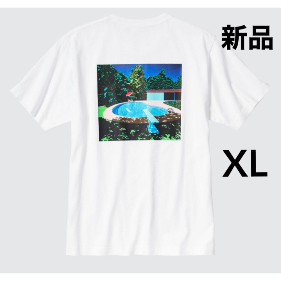 UNIQLO(ユニクロ)のユニクロ　永井博   Tシャツ　白　XL   ③ メンズのトップス(Tシャツ/カットソー(半袖/袖なし))の商品写真