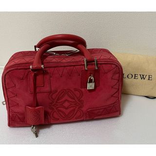 ロエベ(LOEWE)の【希少】LOEWE ロエベ　アマソナ スエード ハンドバッグ(ハンドバッグ)