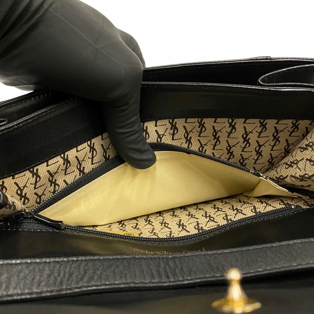 Saint Laurent - 極 美品 YVES SAINT LAURENT イヴ・サンローラン ロゴ