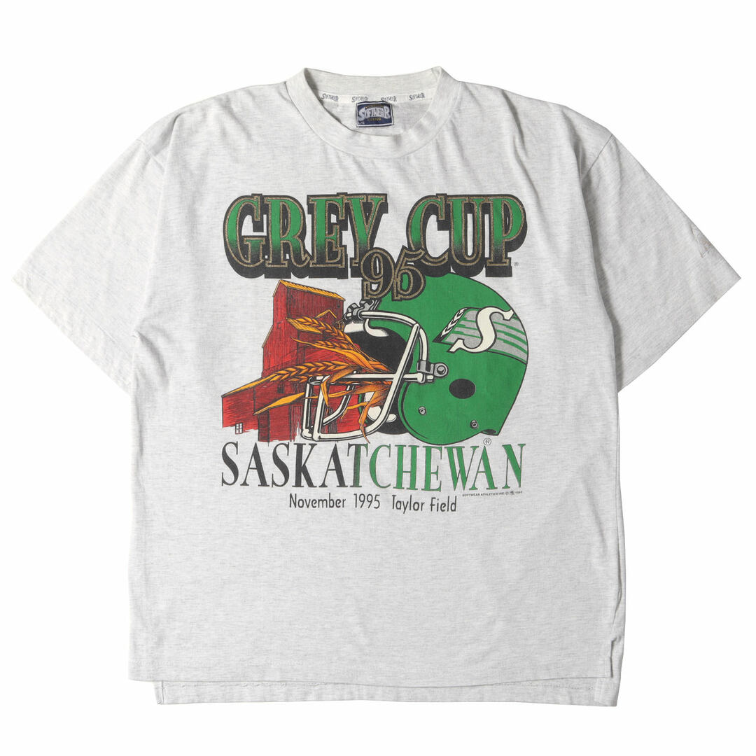 90s - 00s ヴィンテージ  Vintage / Used 90s カナディアンフットボールリーグ GREY CUP 95 クルーネック Tシャツ 90年代 SOFTWEAR ATHLETICS ソフトウェア アスレチックス アッシュグレー L トップス 半袖 【メンズ】