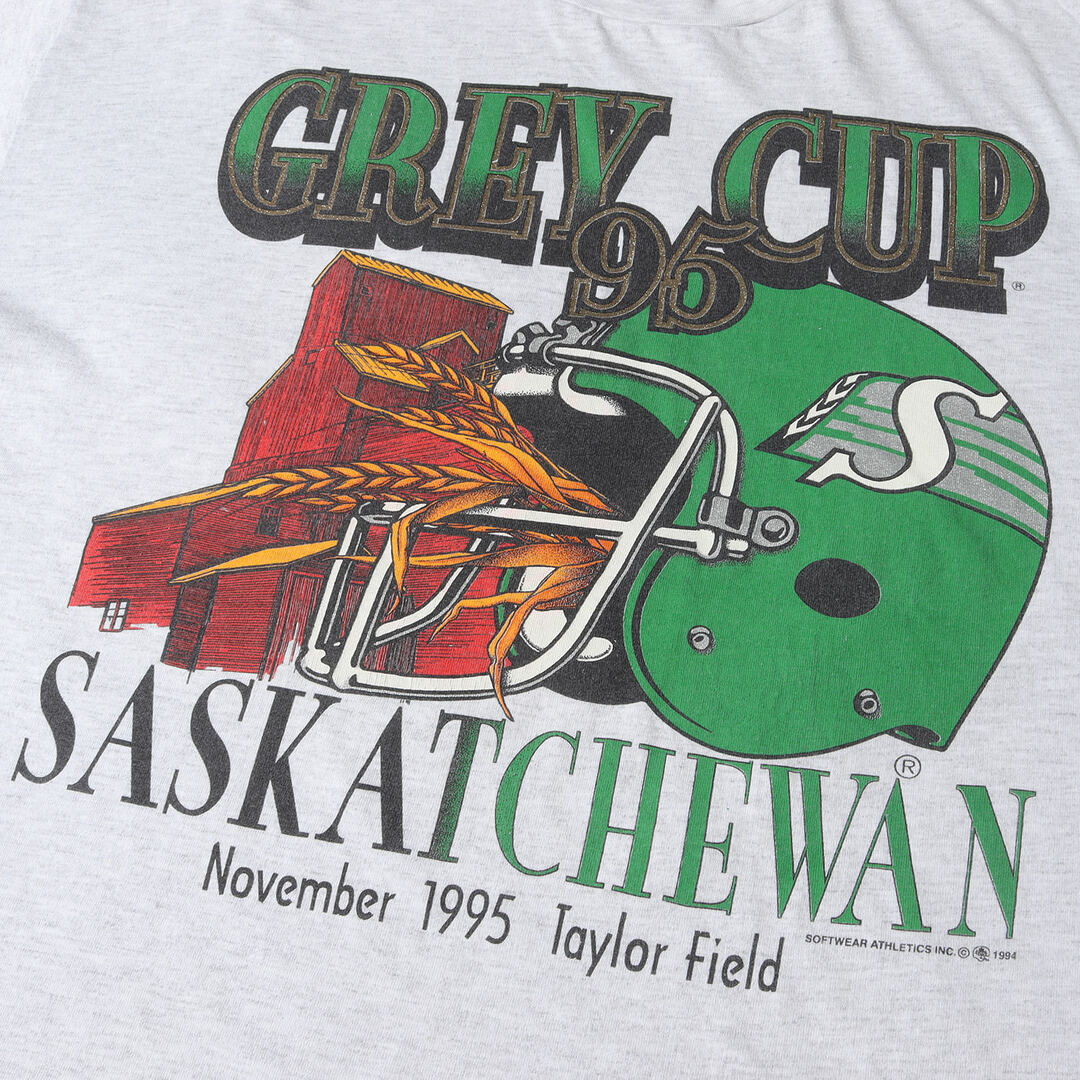 90s - 00s ヴィンテージ  Vintage / Used 90s カナディアンフットボールリーグ GREY CUP 95 クルーネック Tシャツ 90年代 SOFTWEAR ATHLETICS ソフトウェア アスレチックス アッシュグレー L トップス 半袖 【メンズ】 3