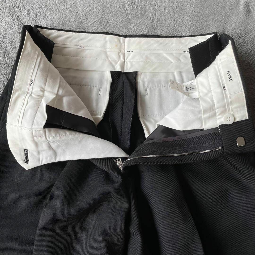美品】HYKE ハイク タック ワイドパンツ ブラック サイズ1-tops.edu.ng