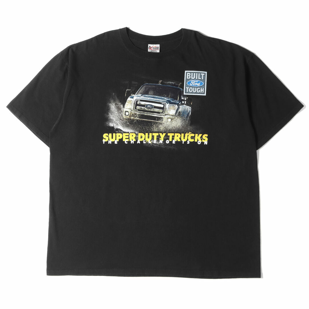 90s - 00s ヴィンテージ  Vintage / Used 00s Ford Super Duty ピックアップトラック クルーネック Tシャツ CHASE AUTHENTICS チェイス オーセンティックス 企業ロゴ フォード ブラック 黒 3XL トップス 半袖 【メンズ】