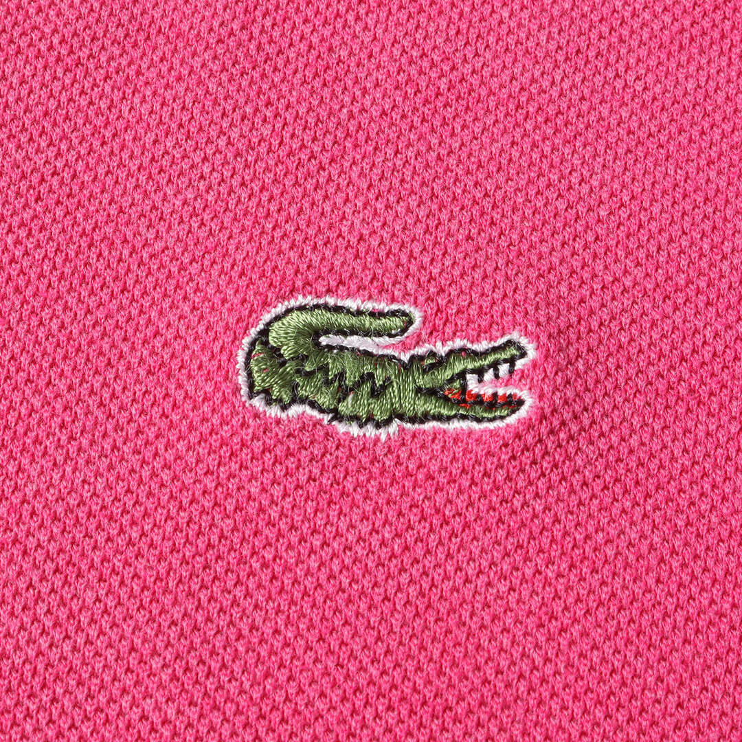 LACOSTE ラコステ ポロシャツ 70s ワンポイント 鹿の子 半袖 ポロシャツ フランス製 フレンチラコステ 70年代 ピンク トップス カジュアル ヴィンテージ  【メンズ】