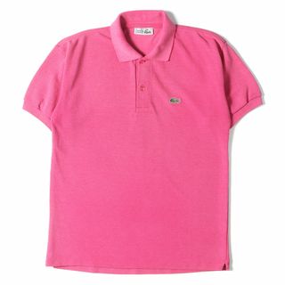 ラコステ(LACOSTE)のLACOSTE ラコステ ポロシャツ 70s ワンポイント 鹿の子 半袖 ポロシャツ フランス製 フレンチラコステ 70年代 ピンク トップス カジュアル ヴィンテージ 古着 【メンズ】【中古】(ポロシャツ)