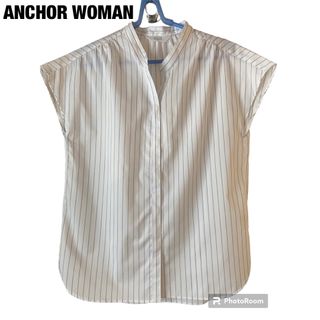 青山 - ANCHOR WOMAN アンカーウーマンシャツ ブラウス ストライプ